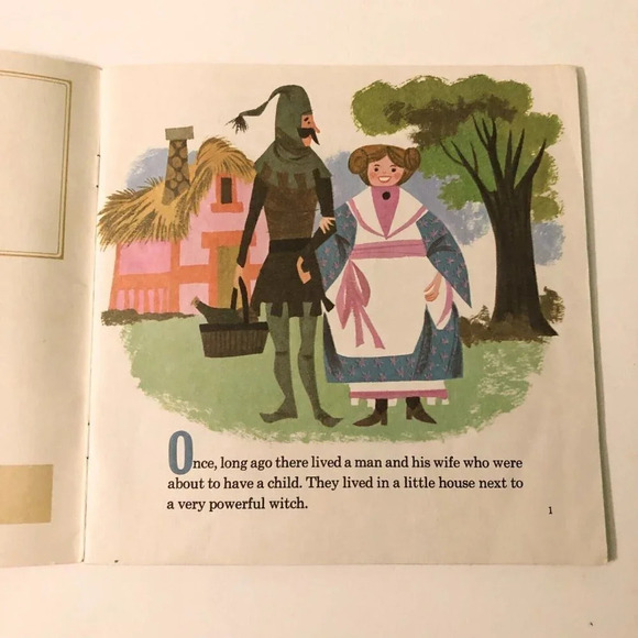 Vintage 1970 Disney The Story of Rapunzel Book Only No Record - Picture 8 of 16